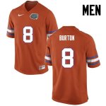 Men's Florida Gators #8 Trey Burton NCAA Nike Orange Authentic Stitched College Football Jersey ZHP3862FG